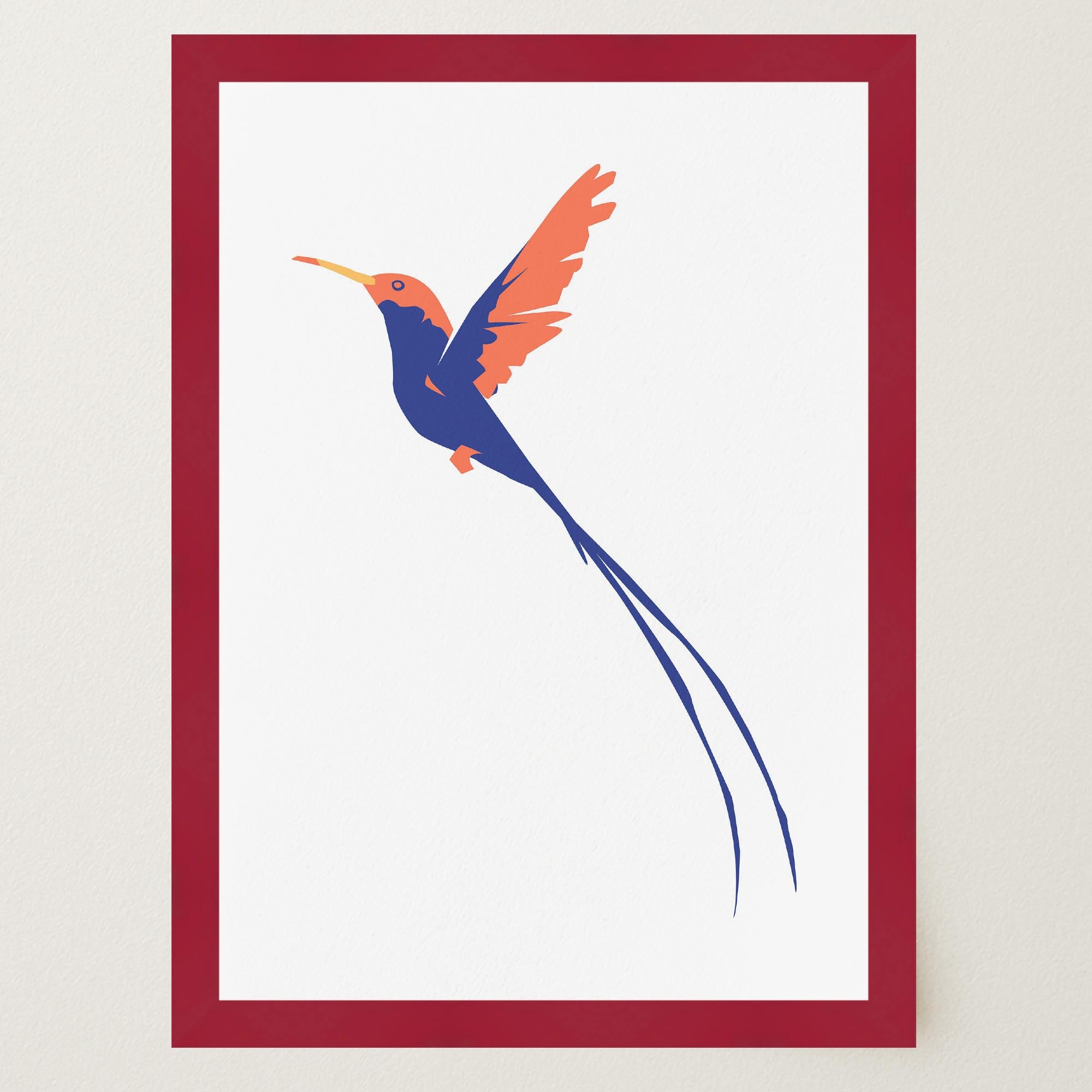 Hummingbird Art Print-Skudaboo
