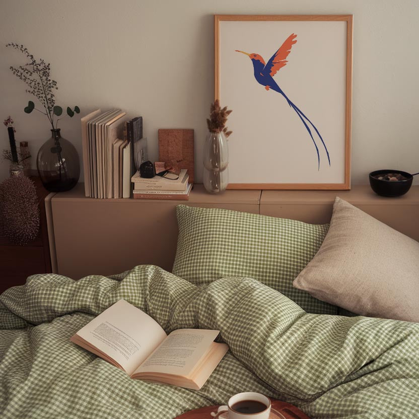 Hummingbird Art Print-Skudaboo