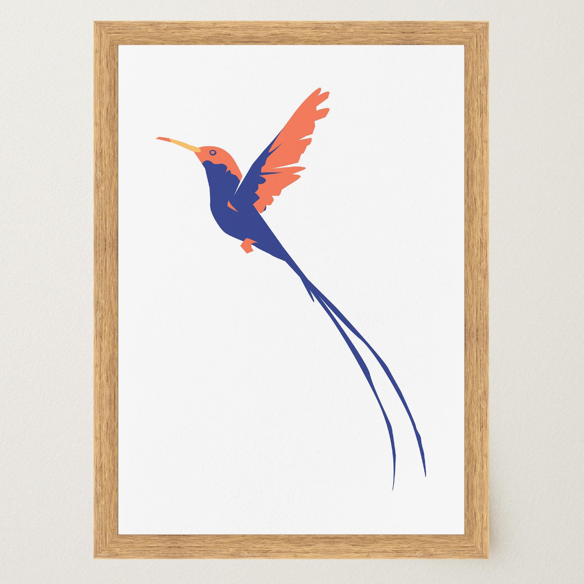Hummingbird Art Print-Skudaboo