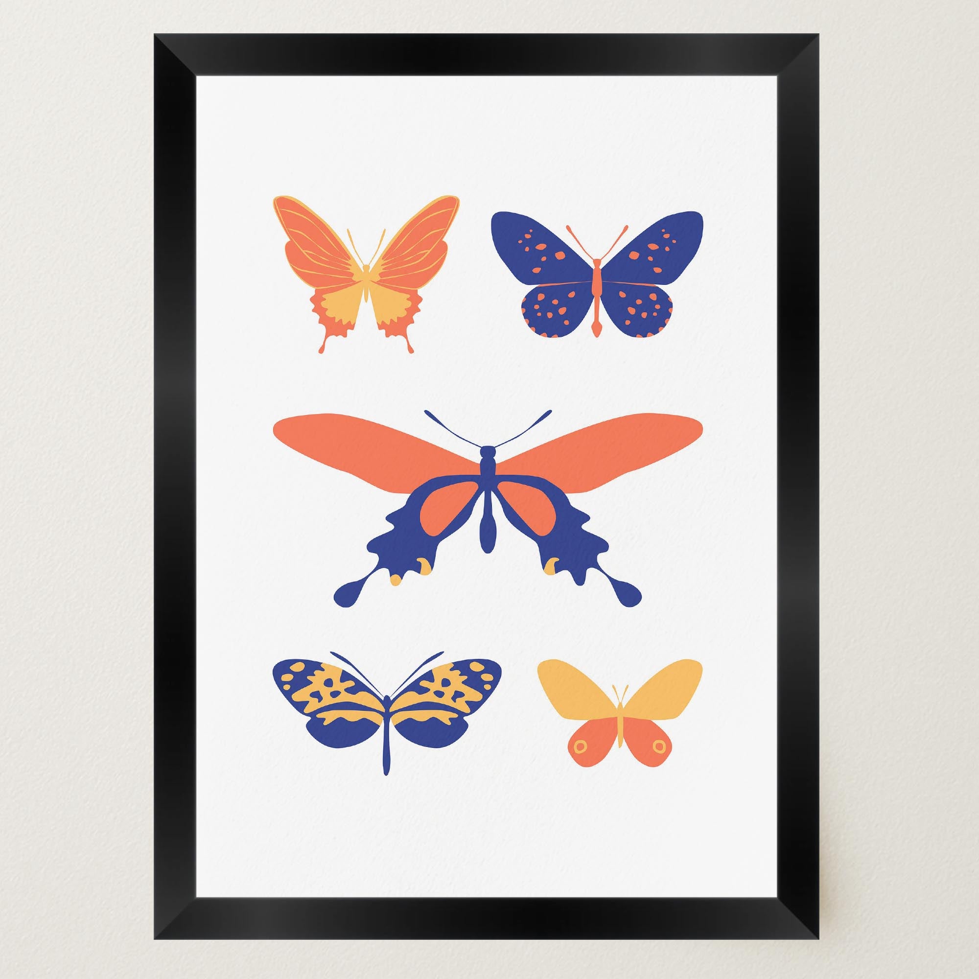 Colourful Butterfly Art Print-Skudaboo