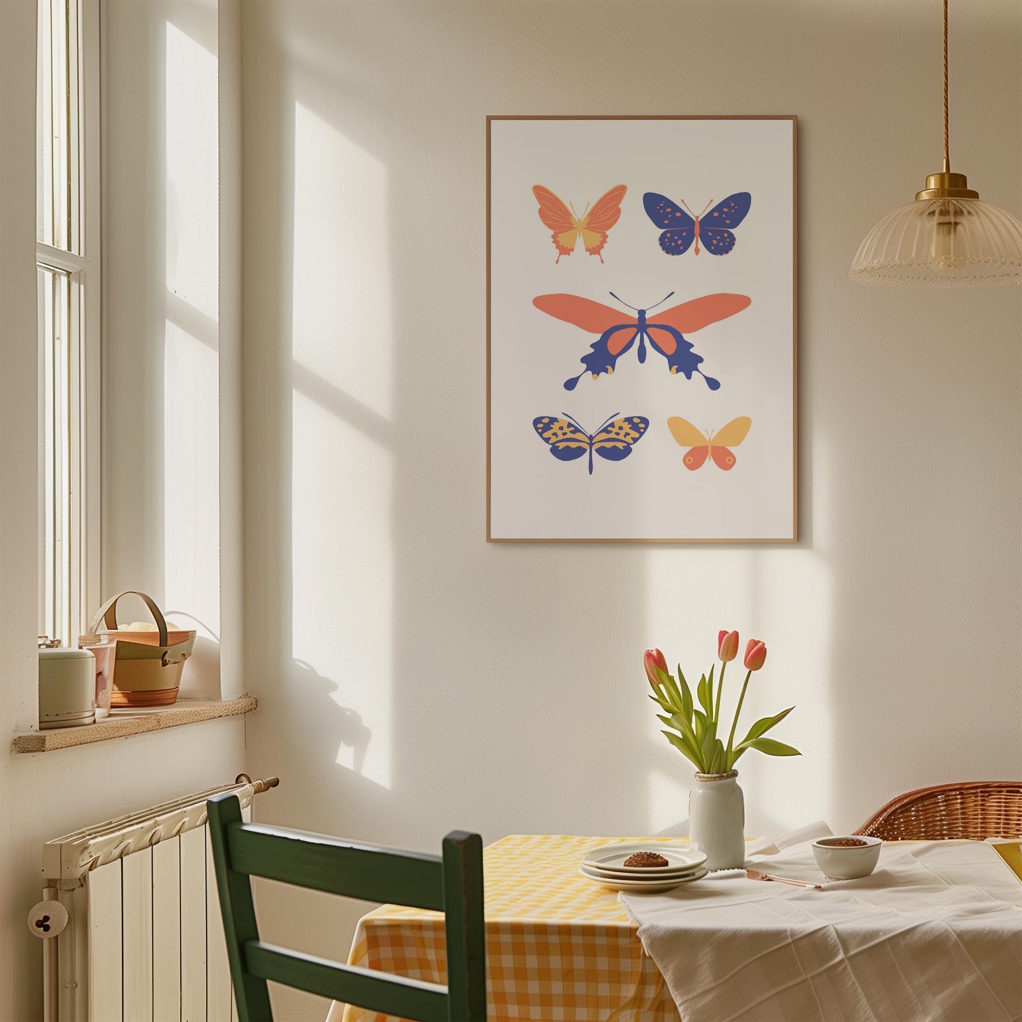 Colourful Butterfly Art Print-Skudaboo