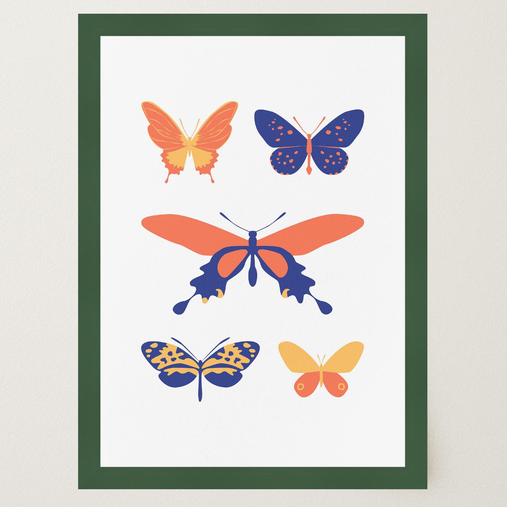 Colourful Butterfly Art Print-Skudaboo
