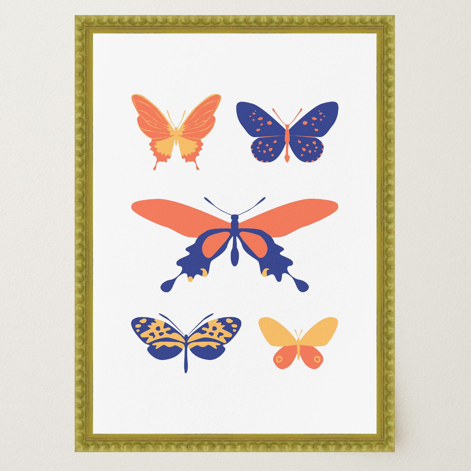 Colourful Butterfly Art Print-Skudaboo