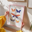 Colourful Butterfly Art Print-Skudaboo