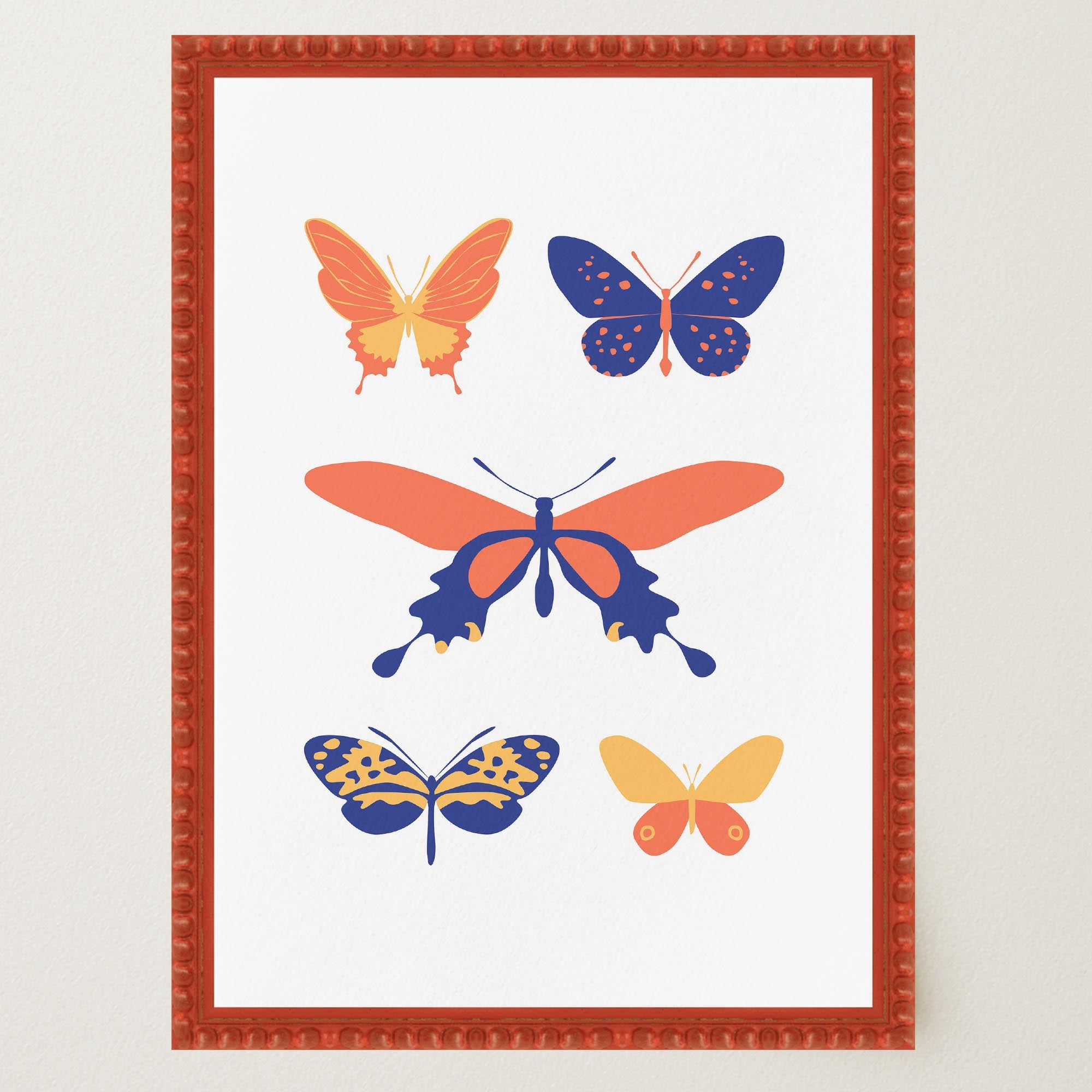 Colourful Butterfly Art Print-Skudaboo