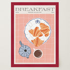 Croissant and Coffee Kitchen Art Print-Skudaboo
