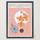 Croissant and Coffee Kitchen Art Print-Skudaboo