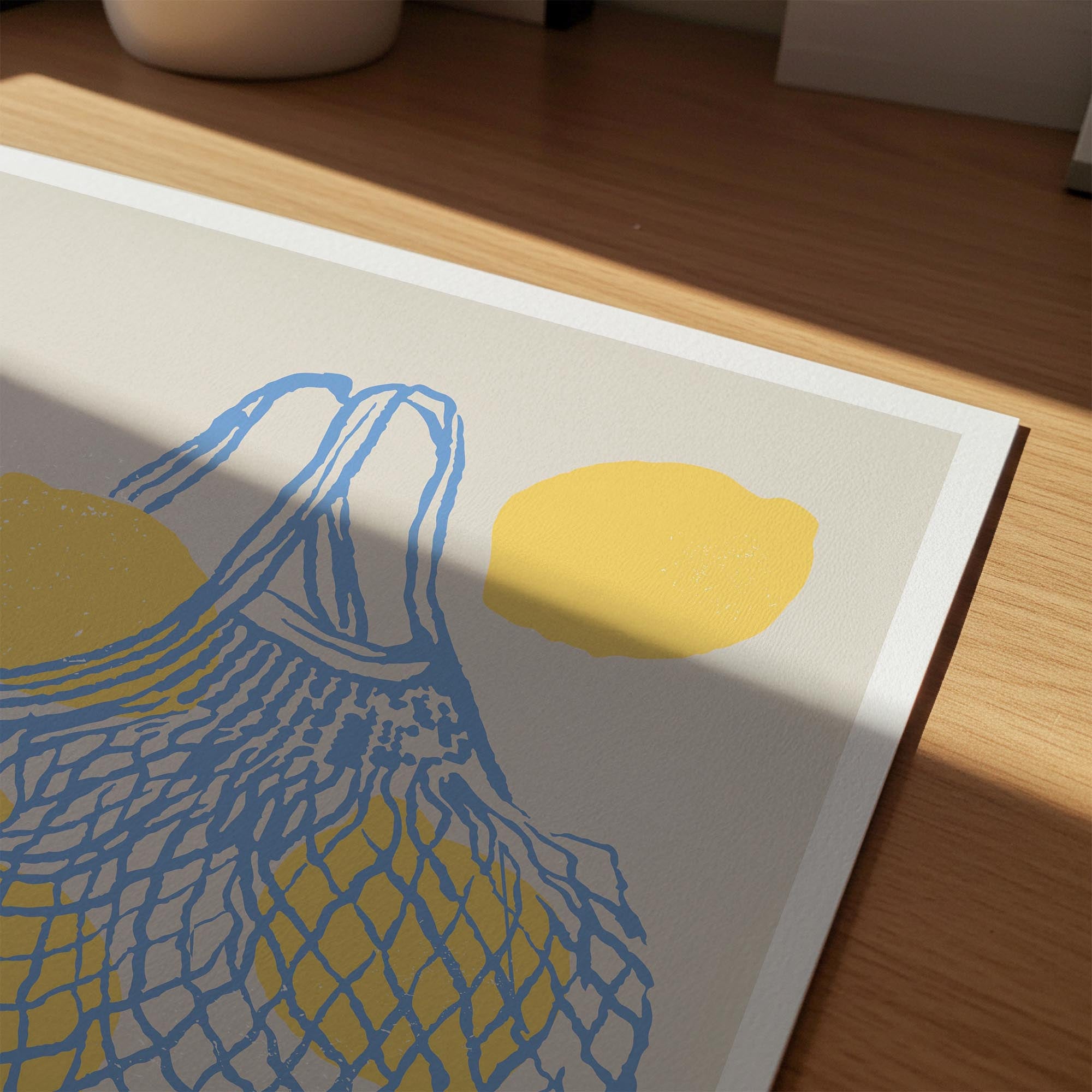 Lemon Kitchen Wall Art Print-Skudaboo