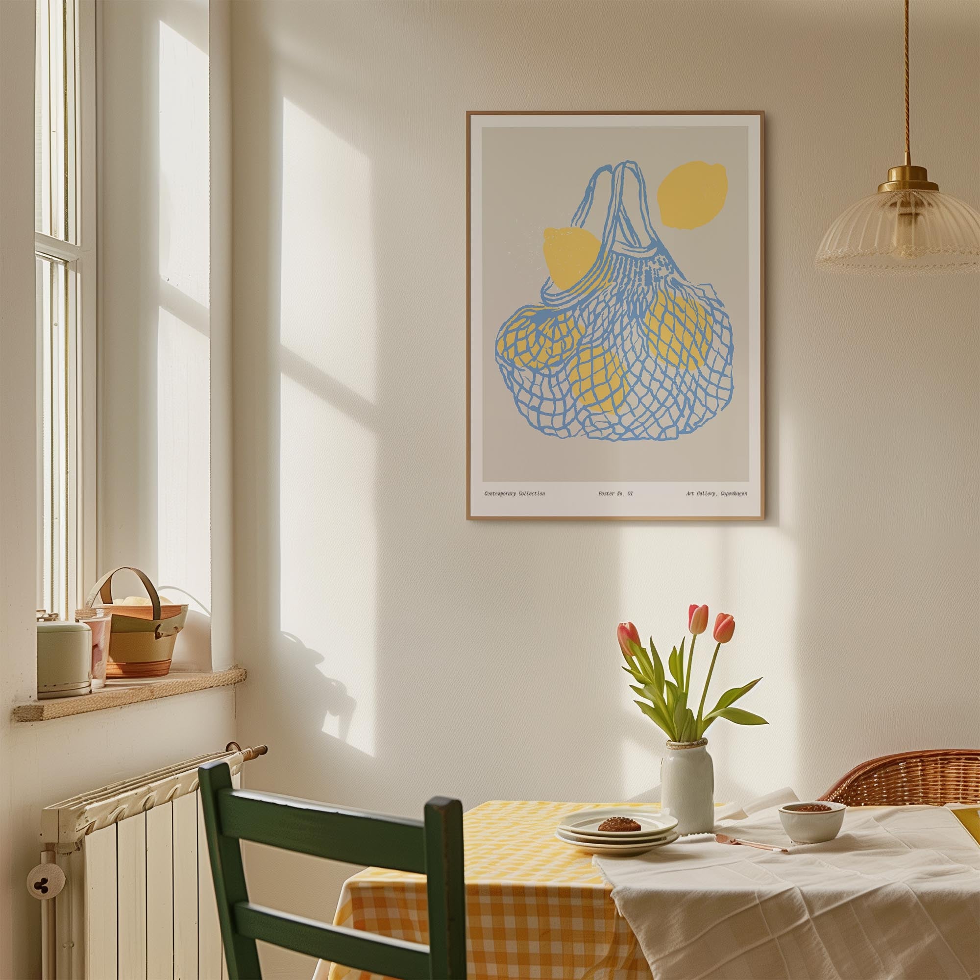 Lemon Kitchen Wall Art Print-Skudaboo