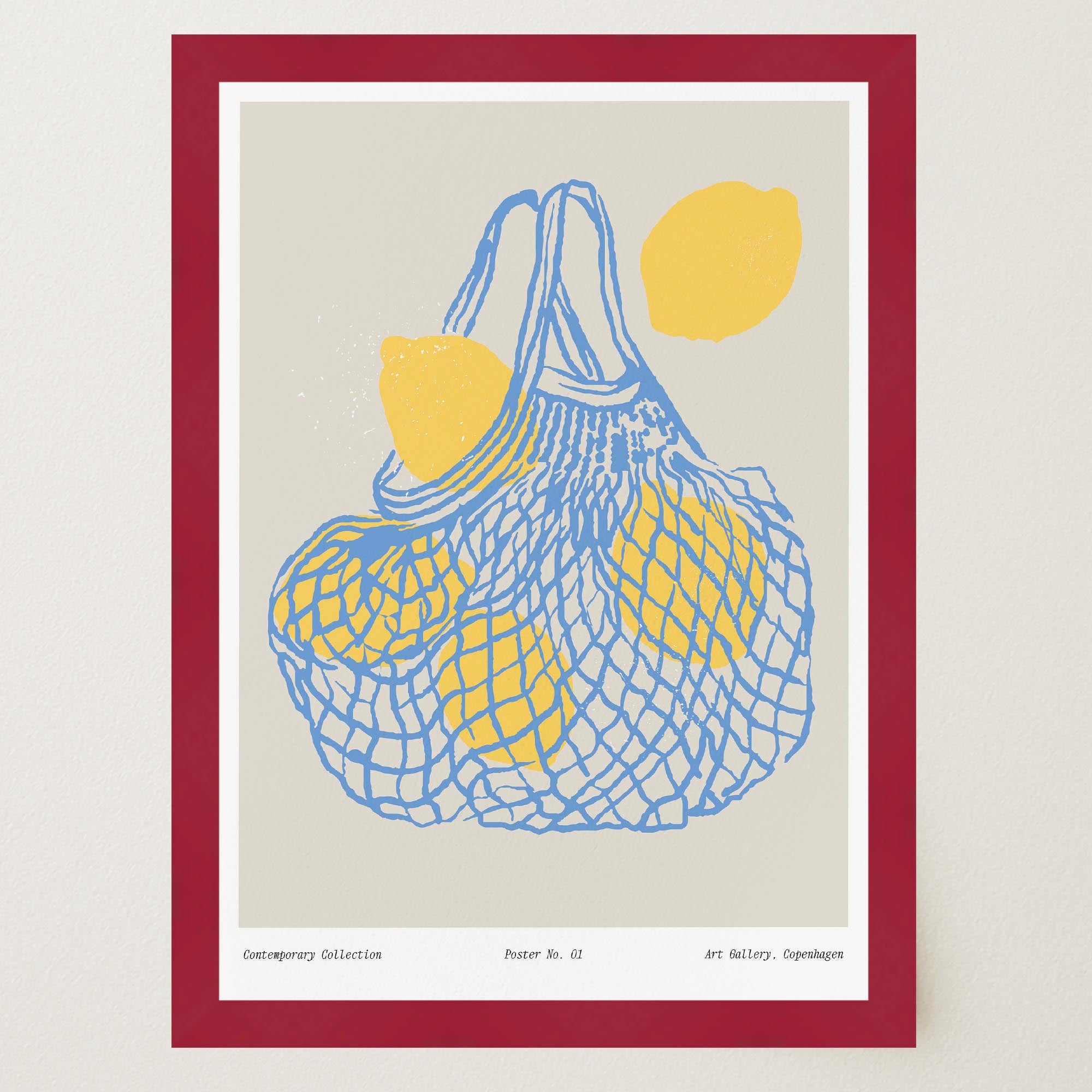 Lemon Kitchen Wall Art Print-Skudaboo
