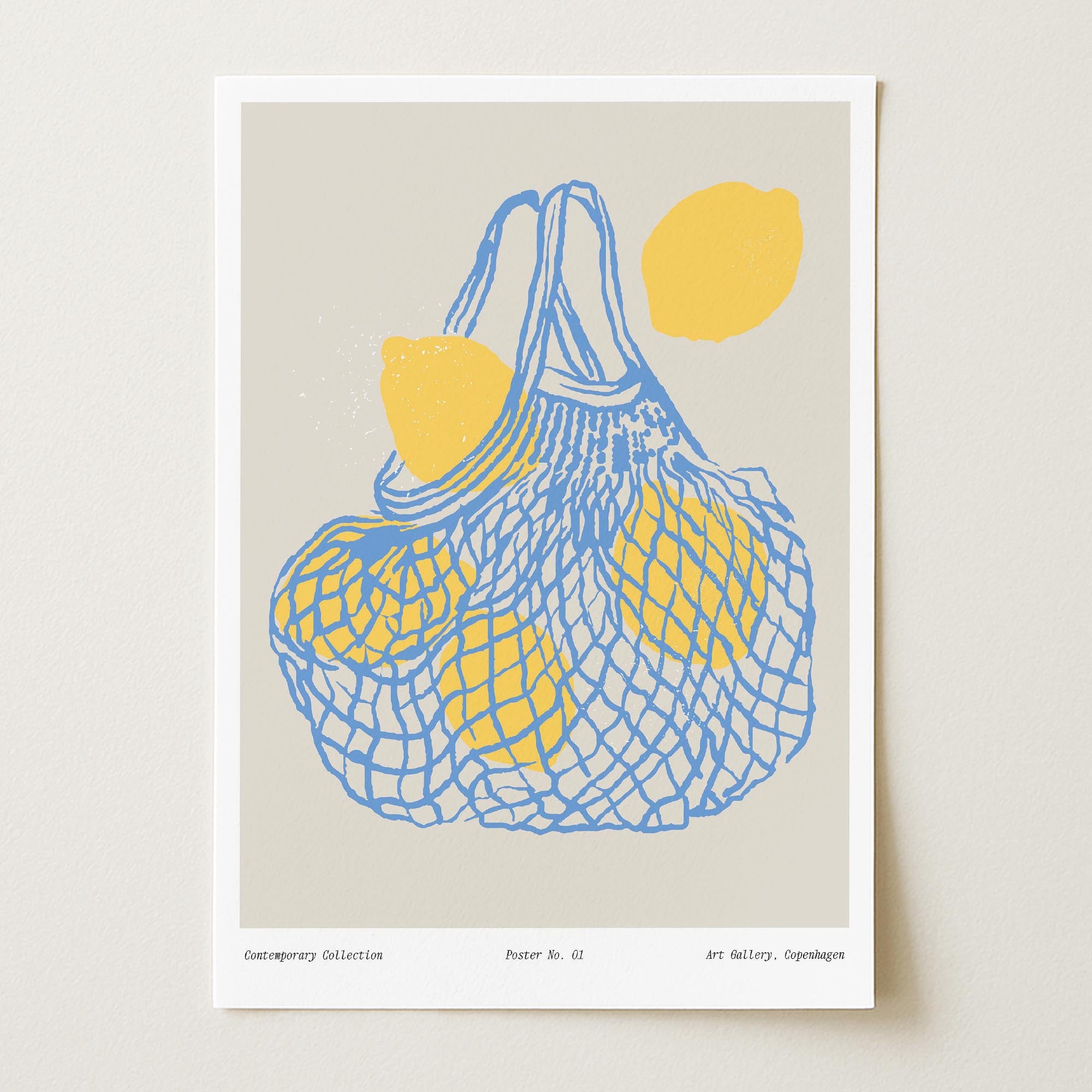 Lemon Kitchen Wall Art Print-Skudaboo