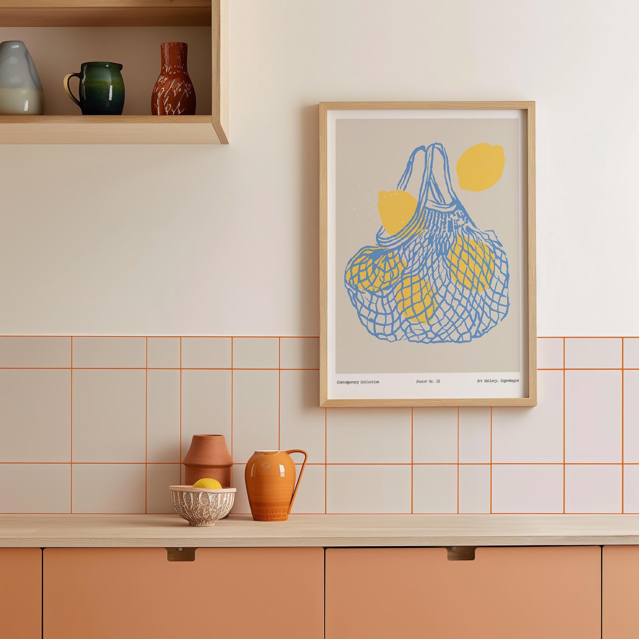 Lemon Kitchen Wall Art Print-Skudaboo