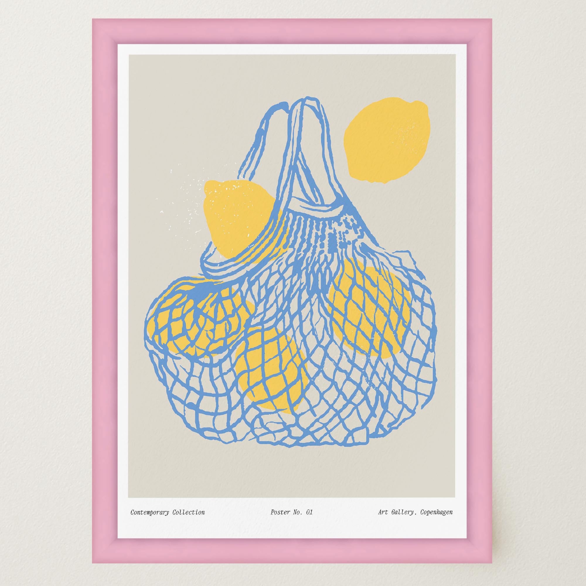 Lemon Kitchen Wall Art Print-Skudaboo
