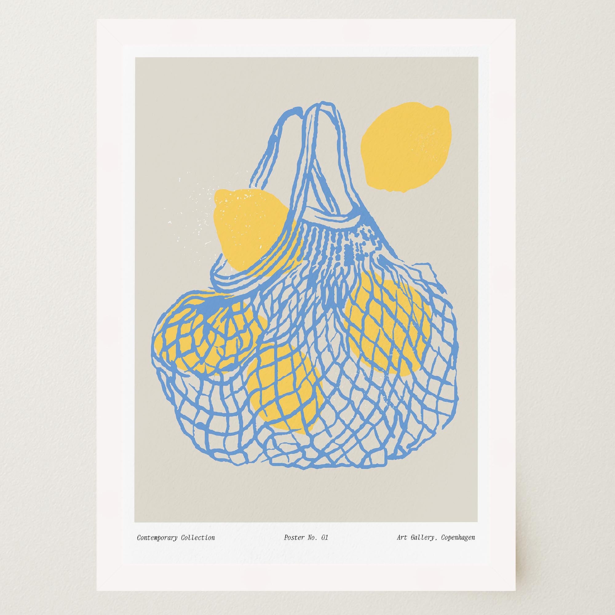 Lemon Kitchen Wall Art Print-Skudaboo