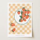 Gingham Strawberry Wall Art Print-Skudaboo