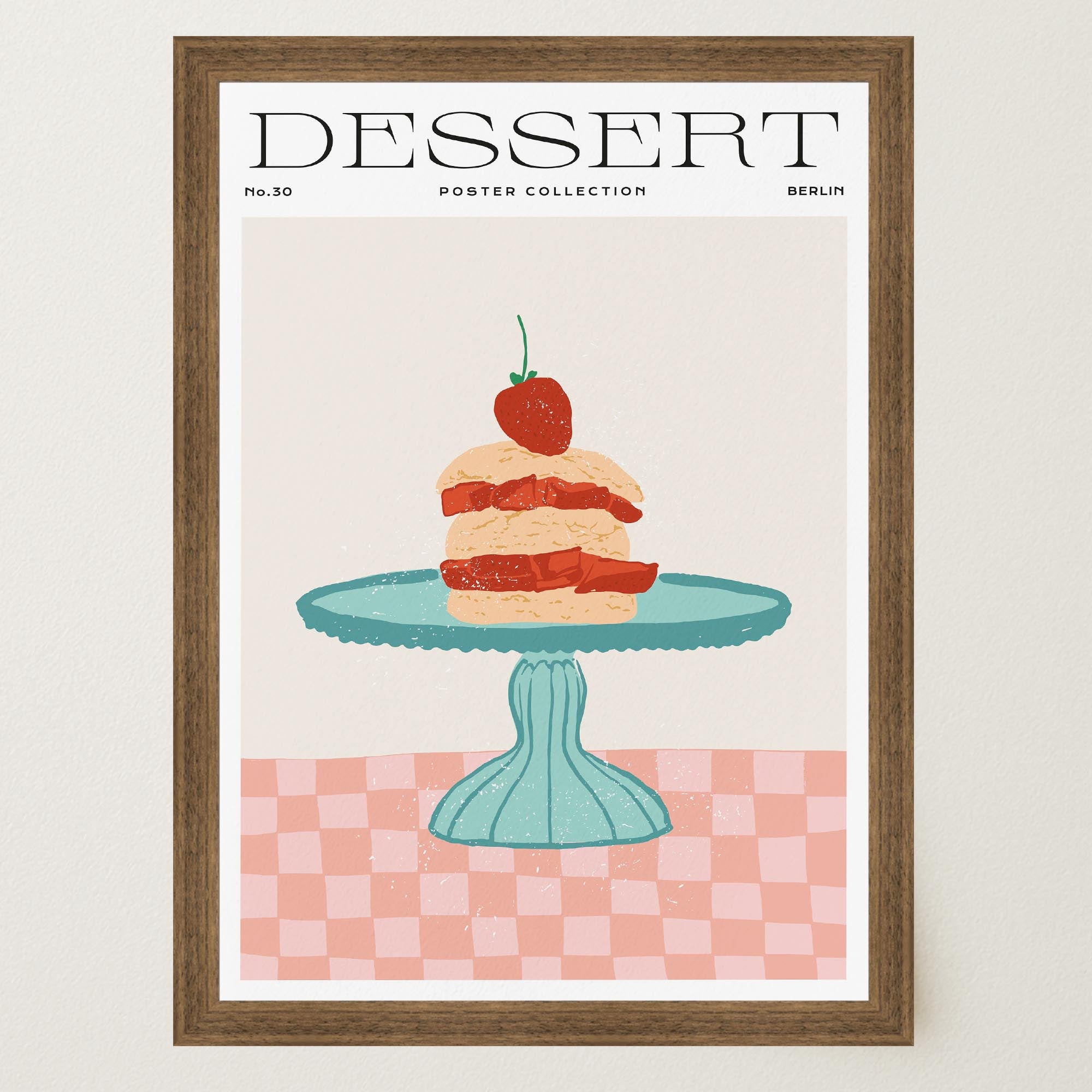 Strawberry Shortcake Wall Art Print-Skudaboo