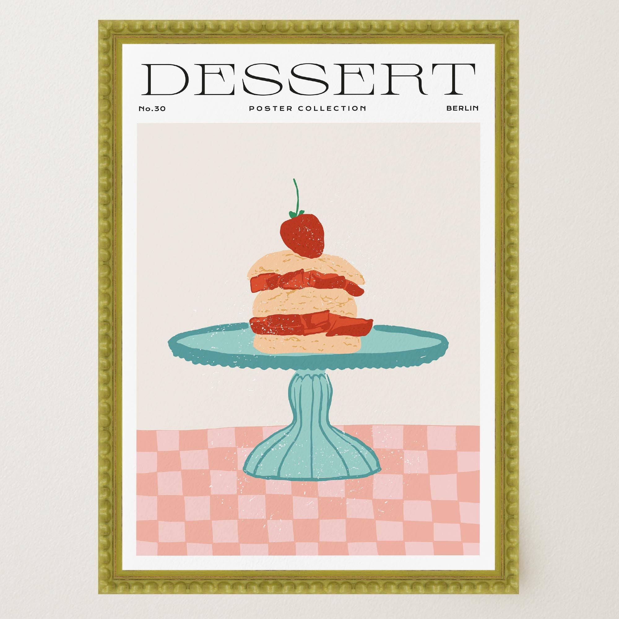 Strawberry Shortcake Wall Art Print-Skudaboo