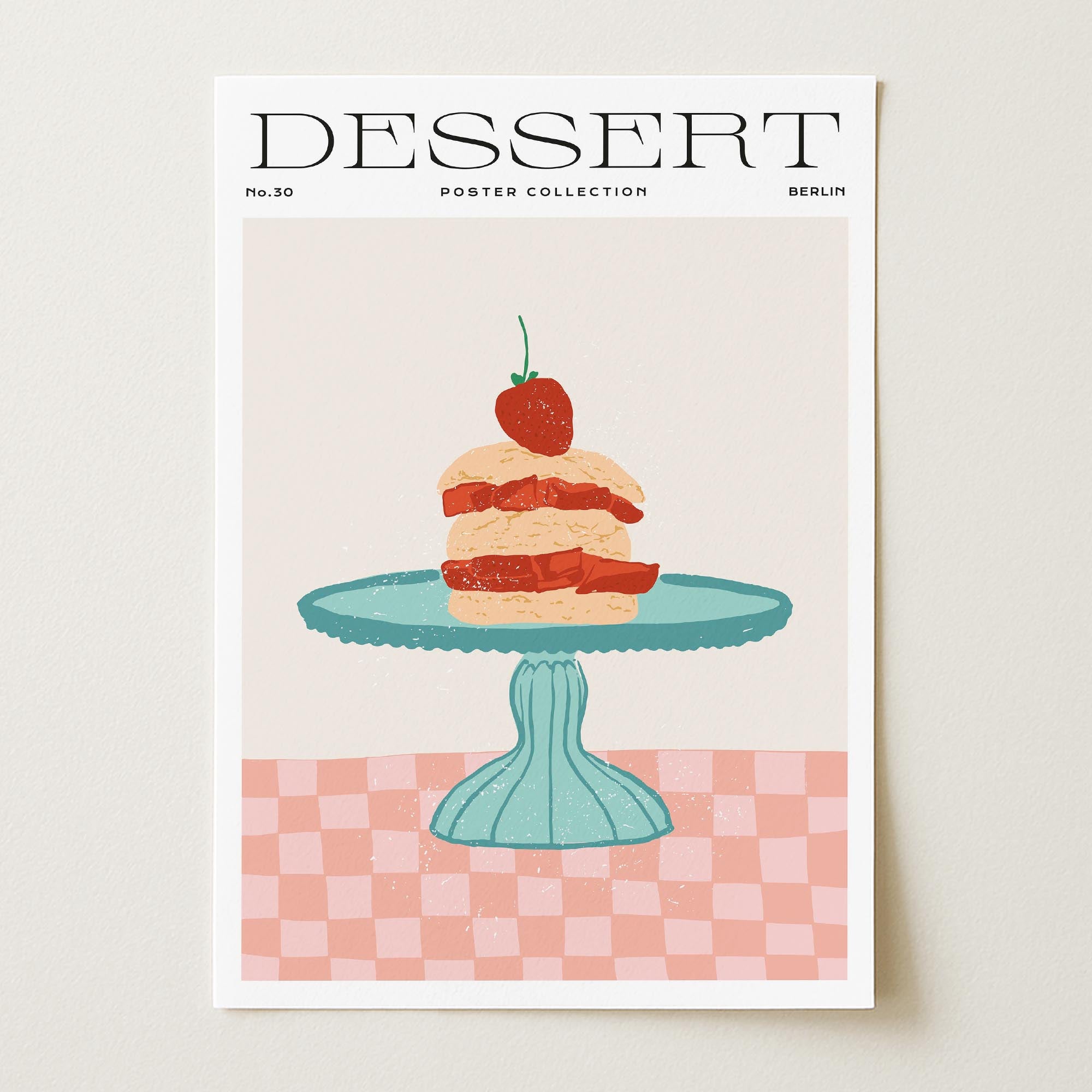 Strawberry Shortcake Wall Art Print-Skudaboo