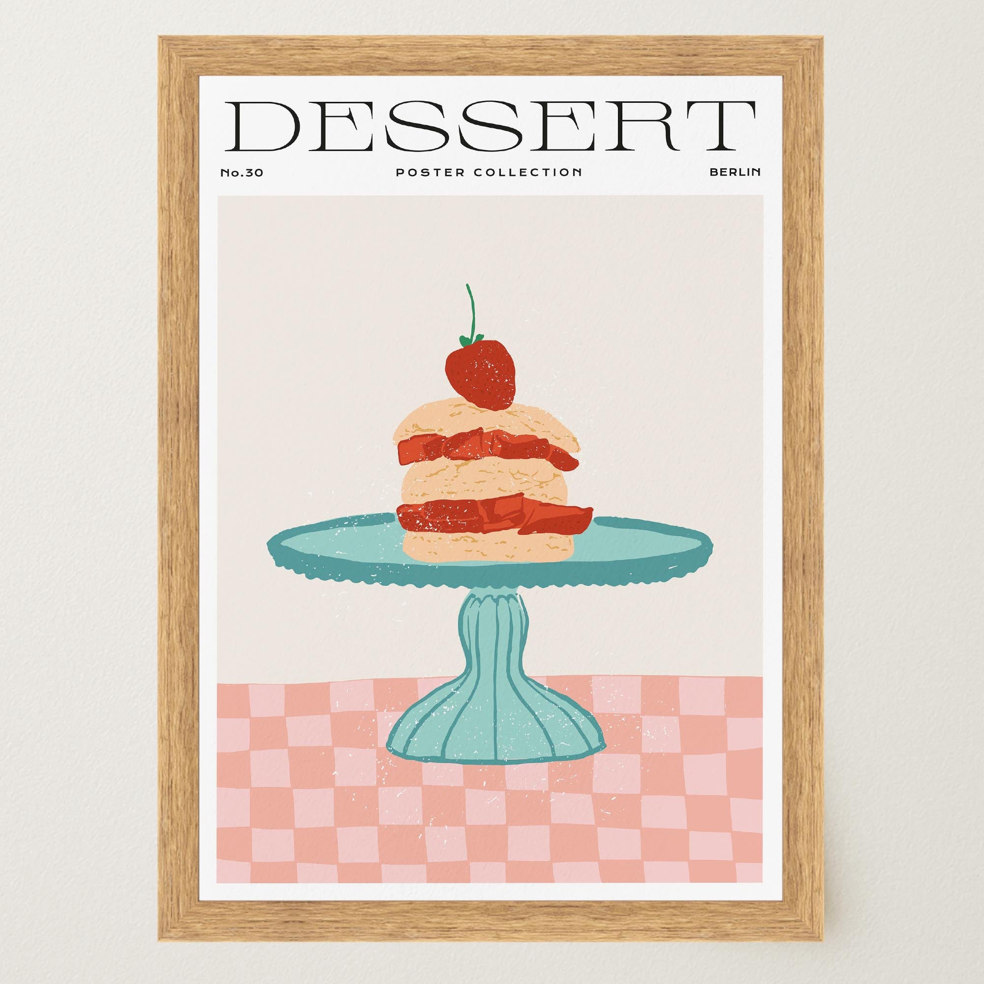 Strawberry Shortcake Wall Art Print-Skudaboo
