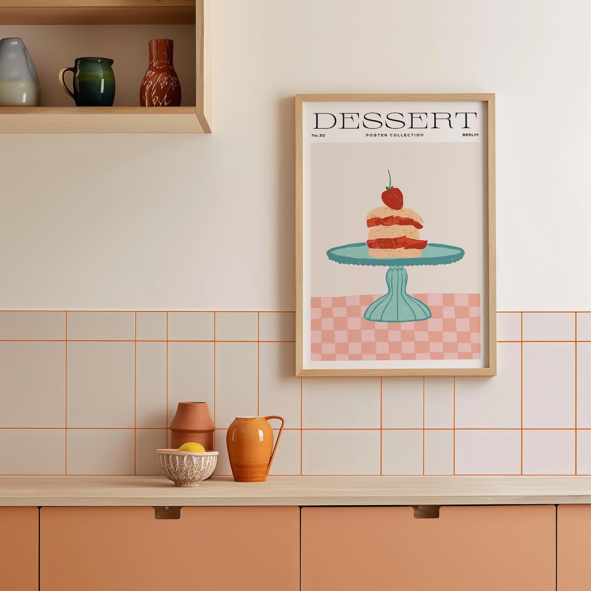 Strawberry Shortcake Wall Art Print-Skudaboo