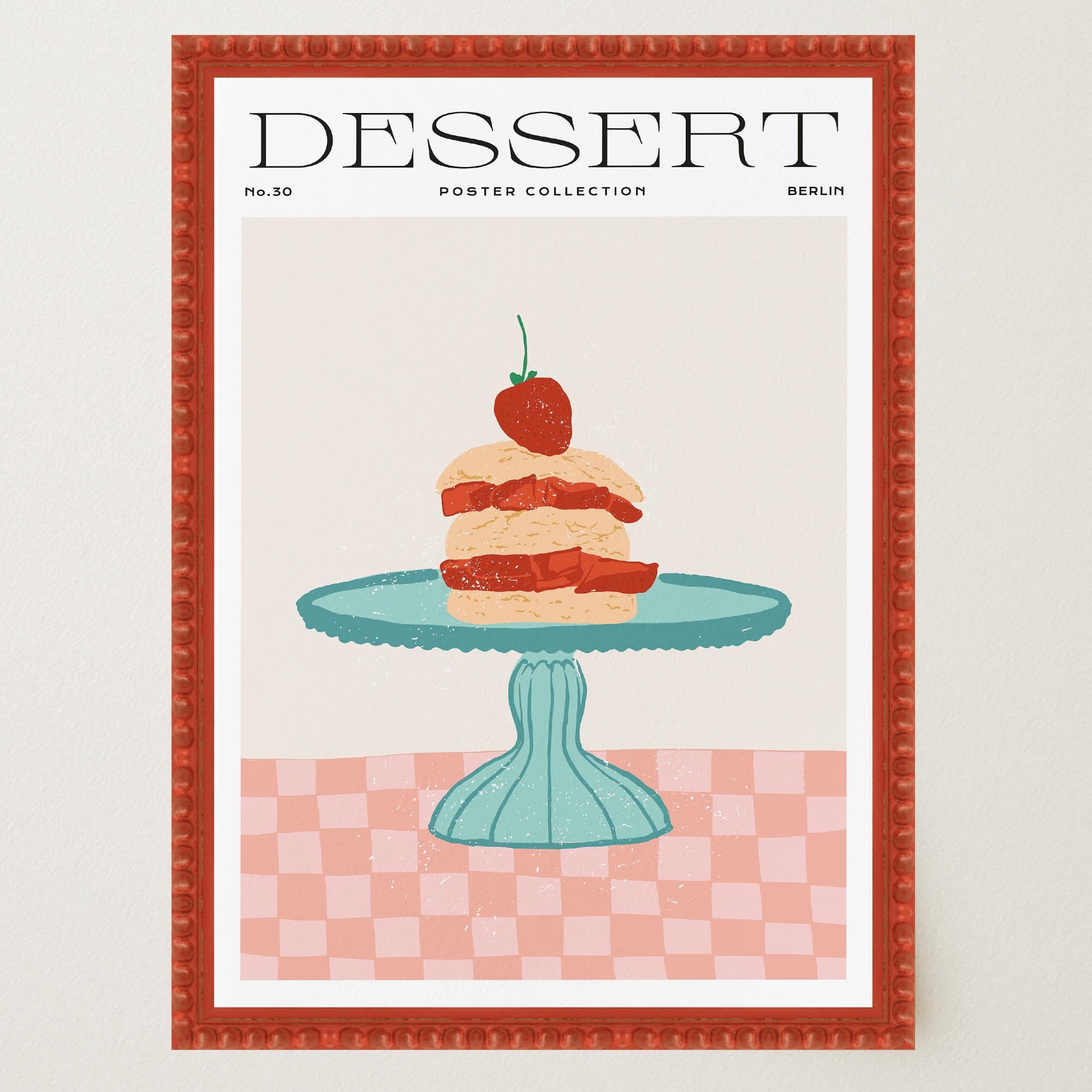 Strawberry Shortcake Wall Art Print-Skudaboo