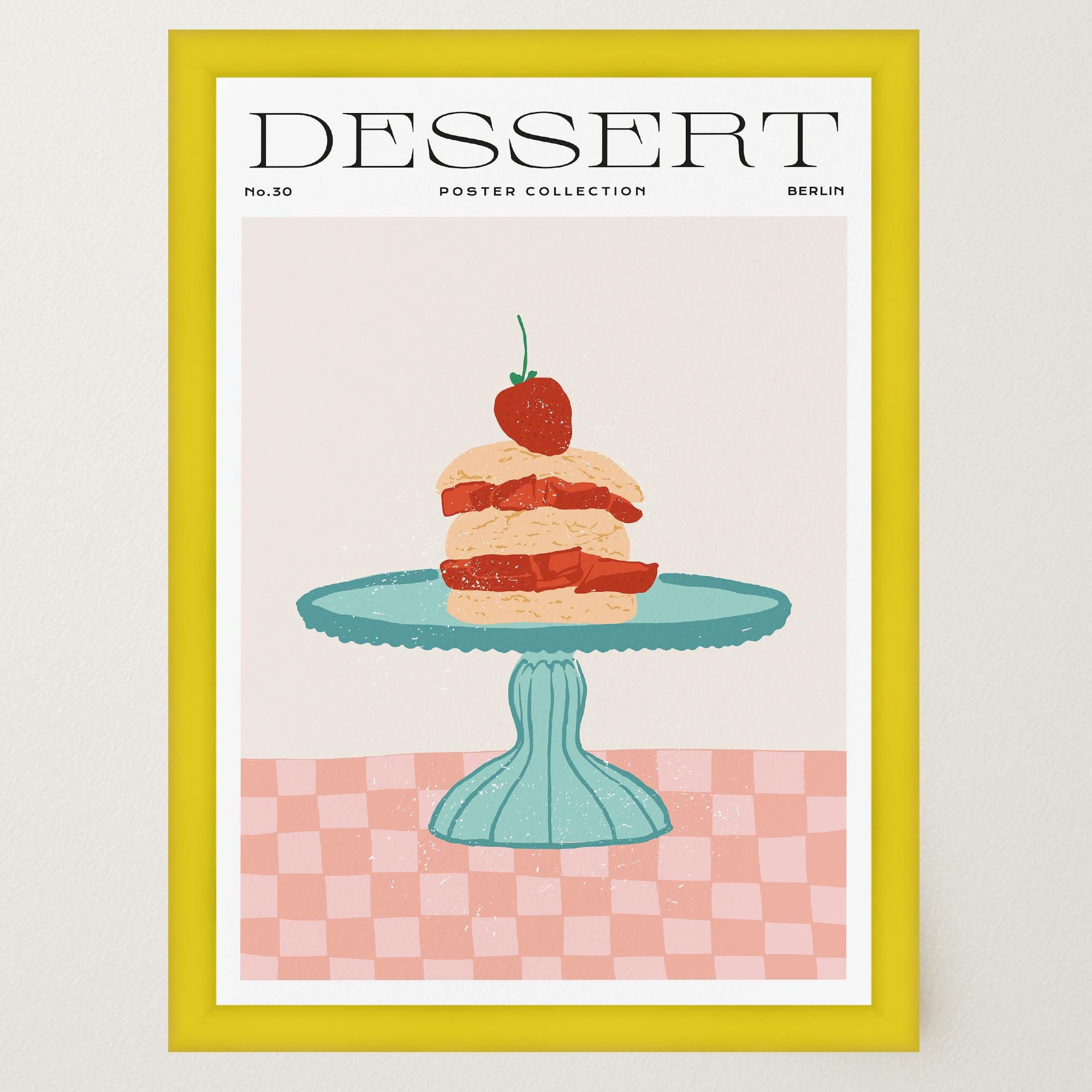 Strawberry Shortcake Wall Art Print-Skudaboo
