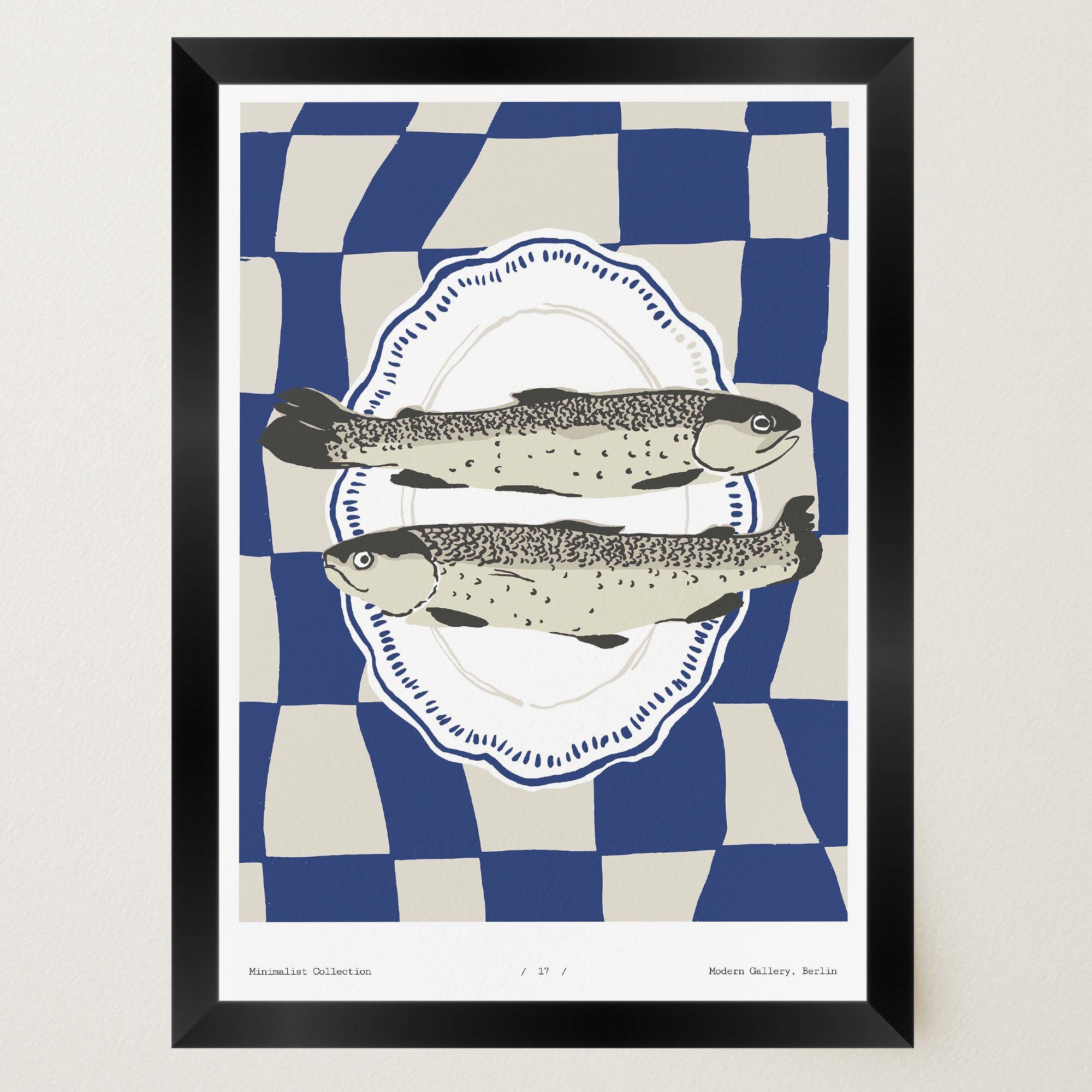 Fish Kitchen Wall Art Print-Skudaboo