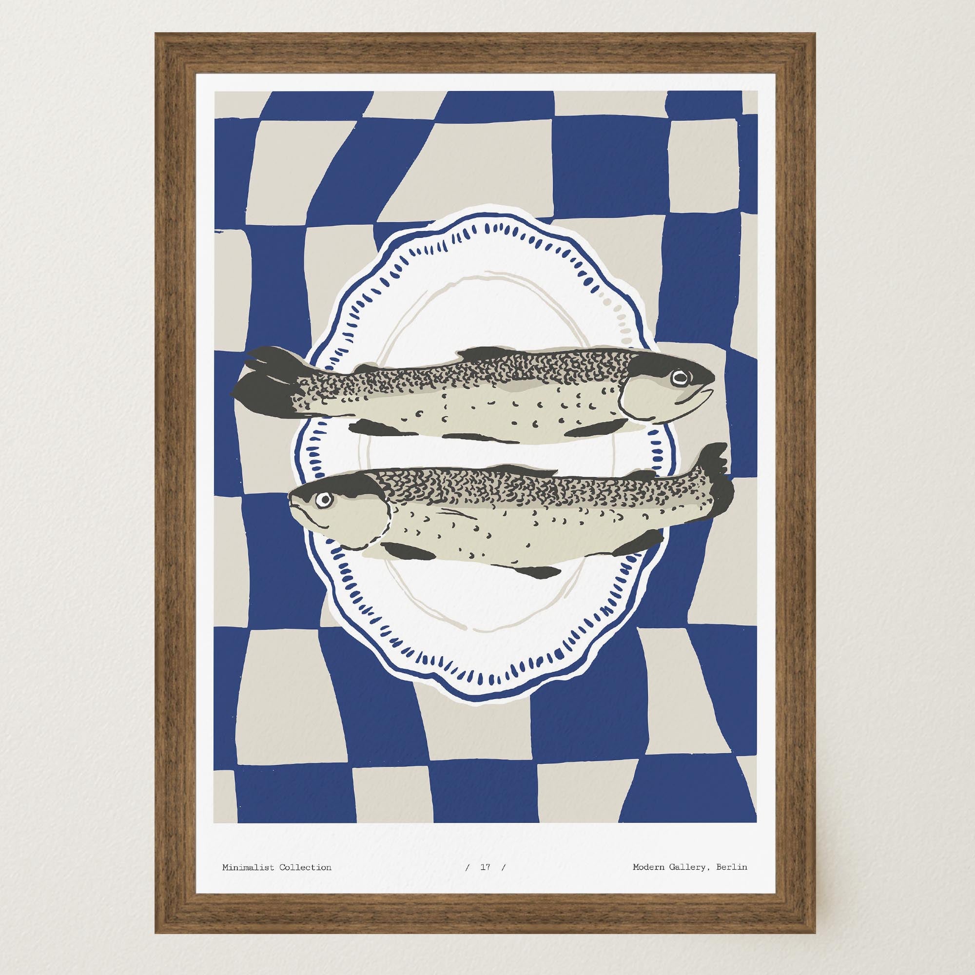 Fish Kitchen Wall Art Print-Skudaboo