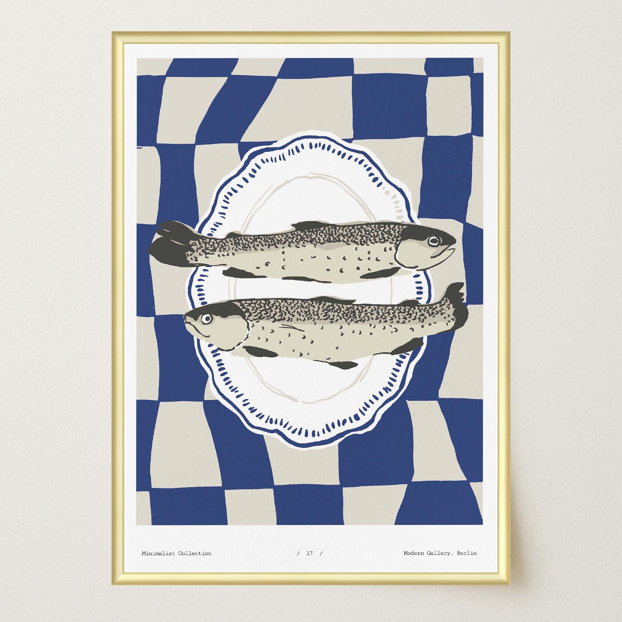 Fish Kitchen Wall Art Print-Skudaboo