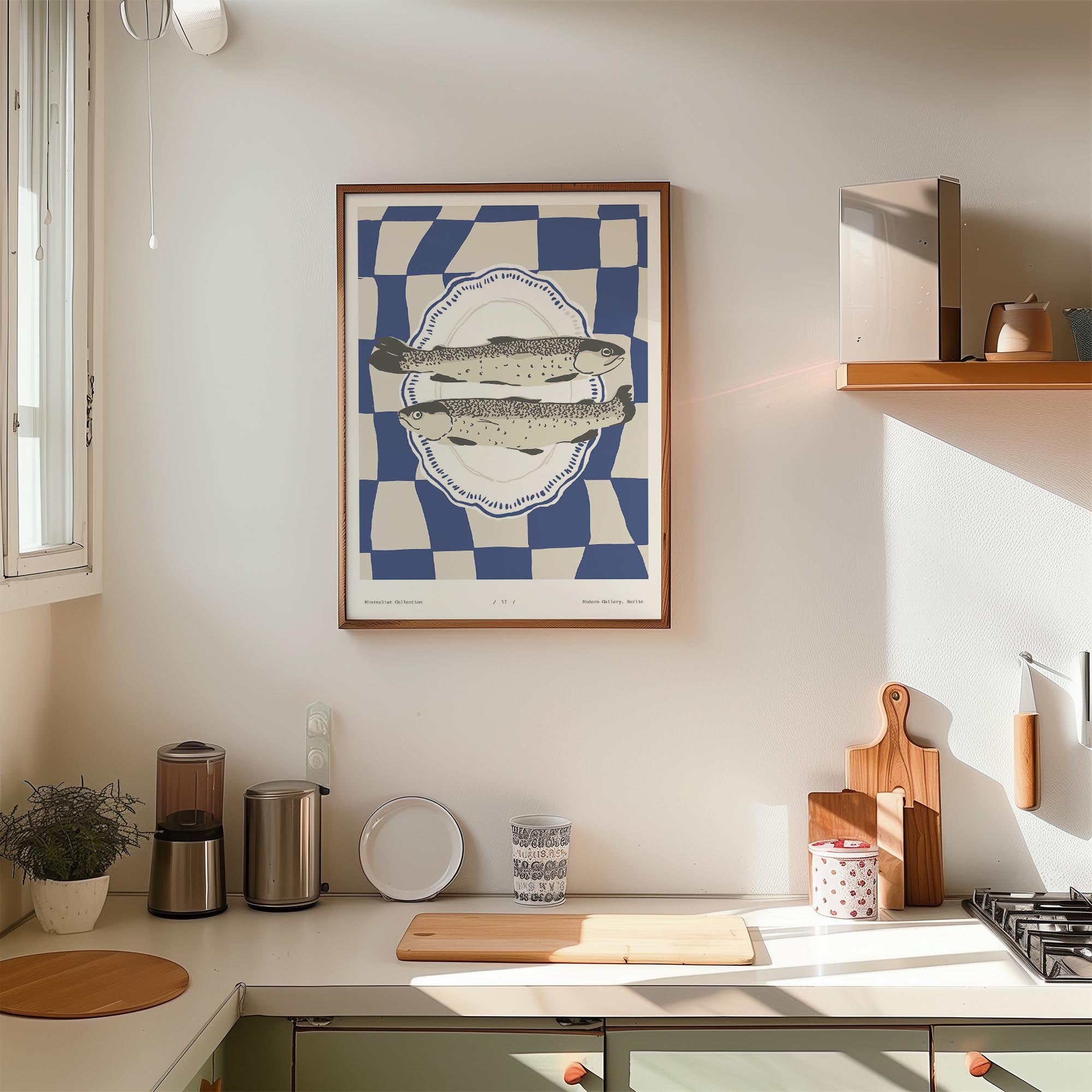 Fish Kitchen Wall Art Print-Skudaboo