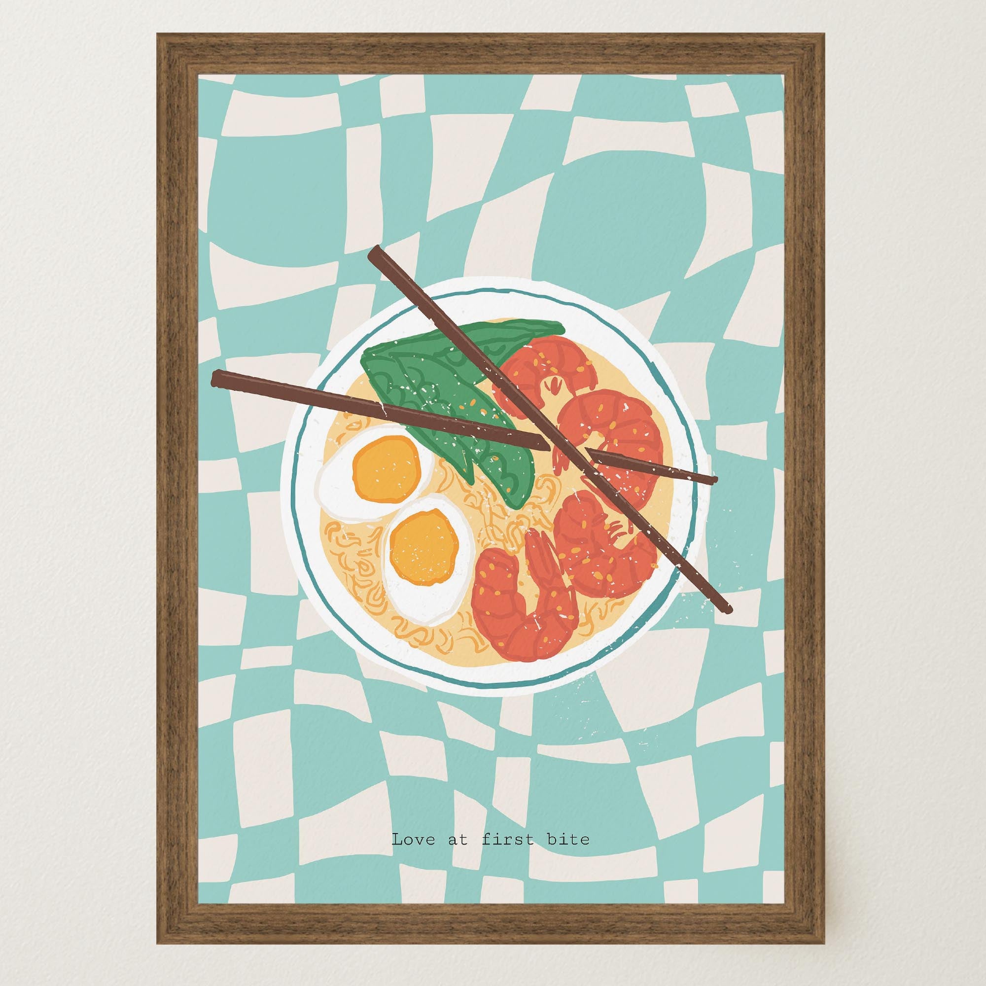 Ramen Noodle Bowl Wall Art Print-Skudaboo