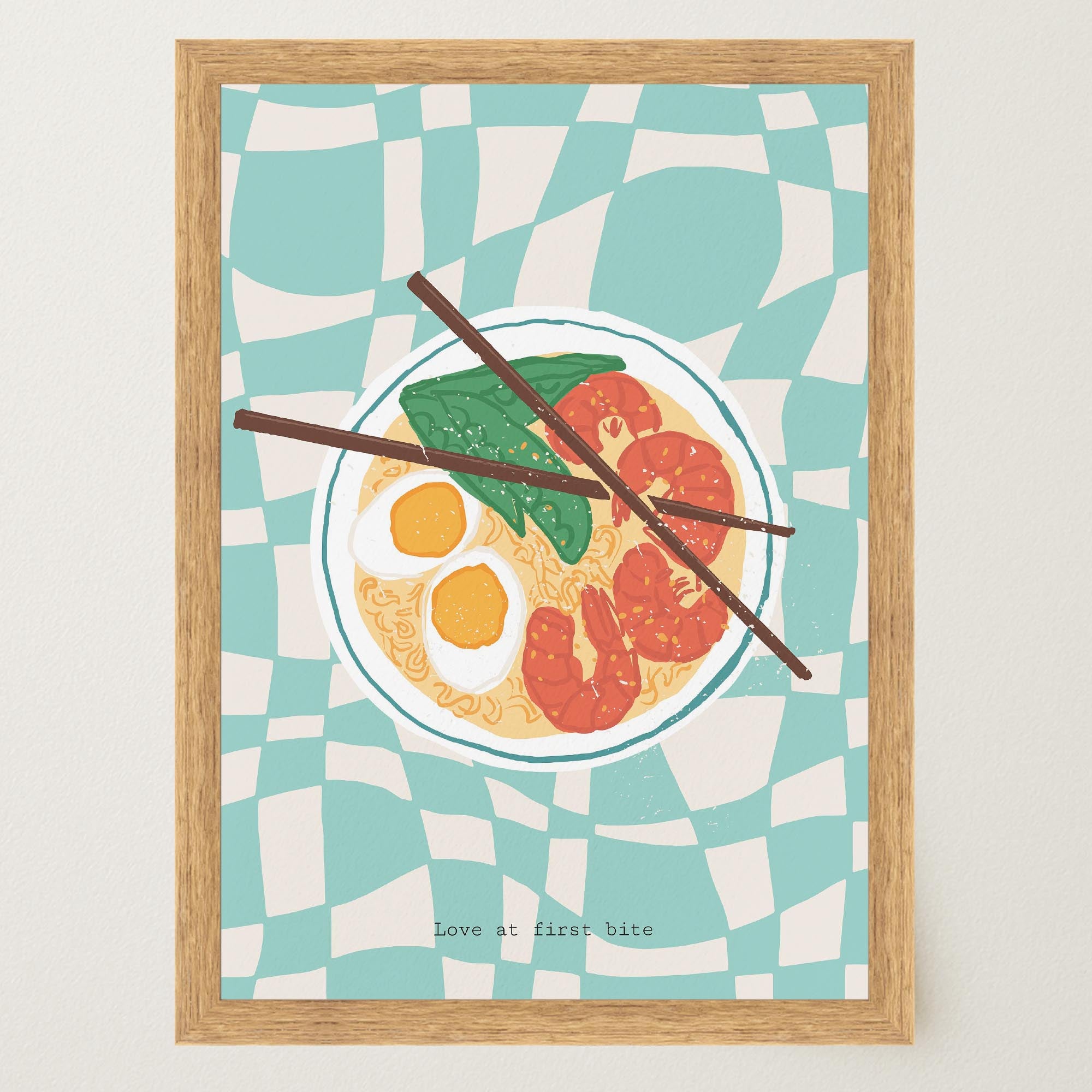 Ramen Noodle Bowl Wall Art Print-Skudaboo