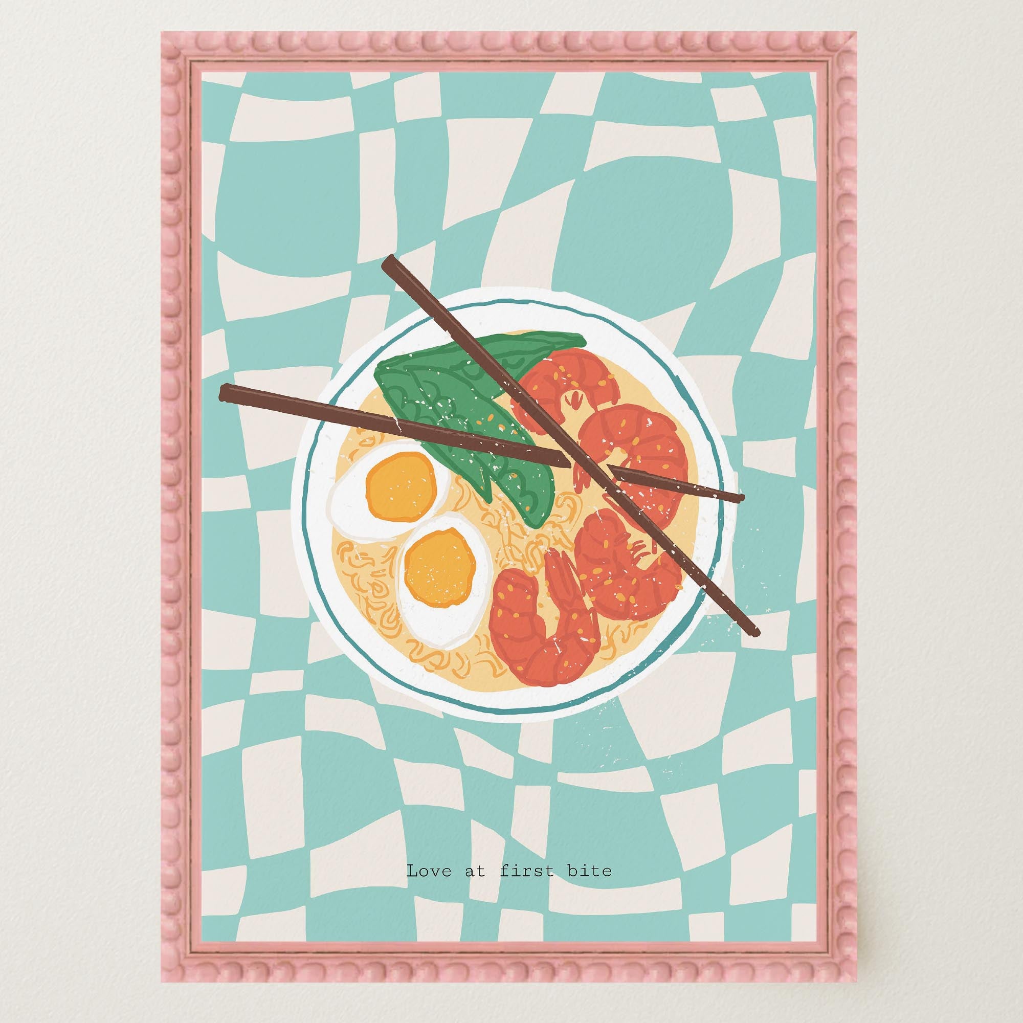 Ramen Noodle Bowl Wall Art Print-Skudaboo