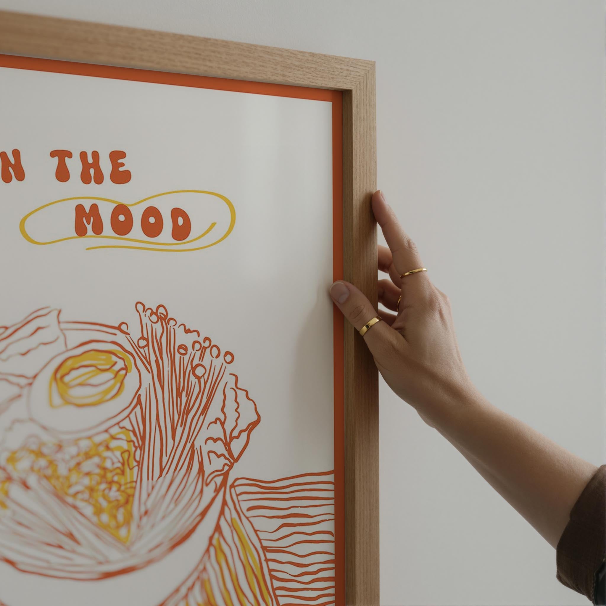 In the Mood for Noods Ramen Wall Art Print-Skudaboo