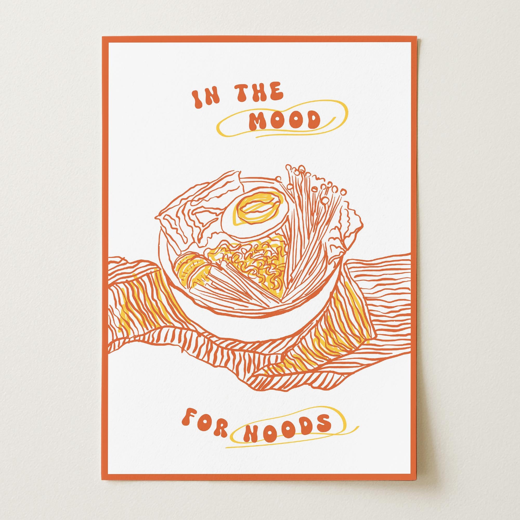 In the Mood for Noods Ramen Wall Art Print-Skudaboo