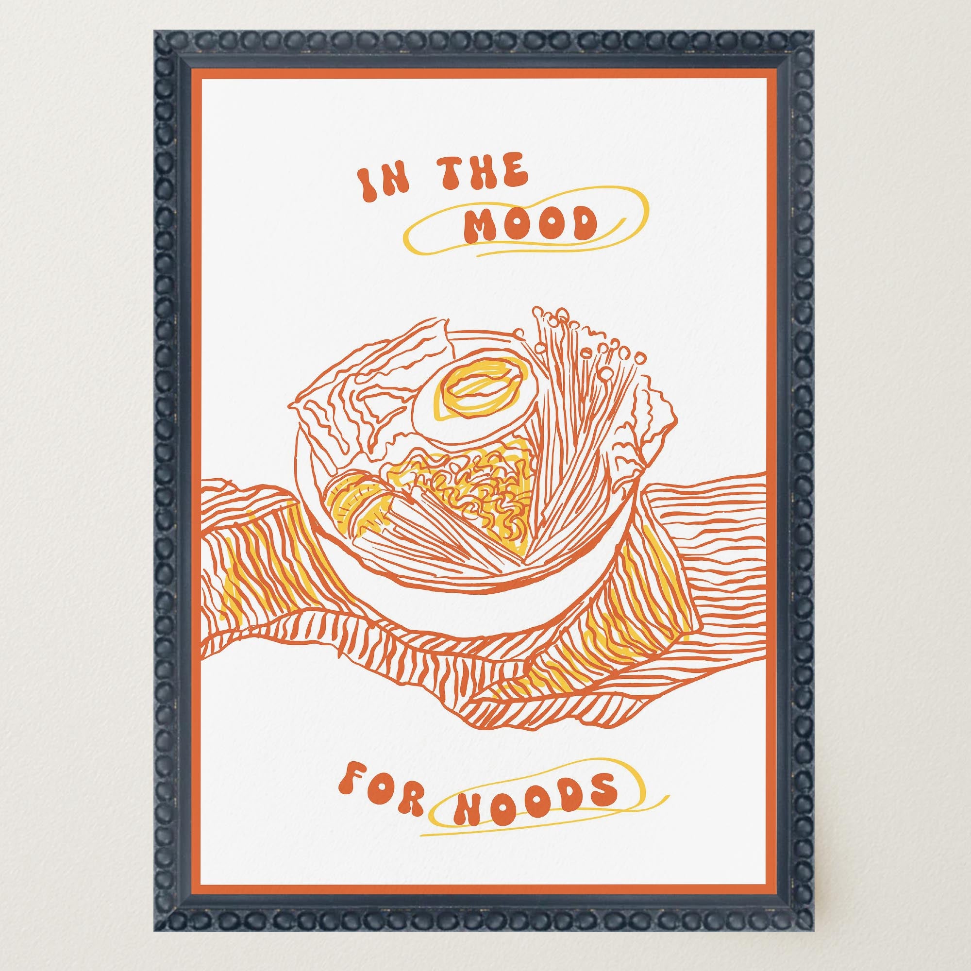 In the Mood for Noods Ramen Wall Art Print-Skudaboo