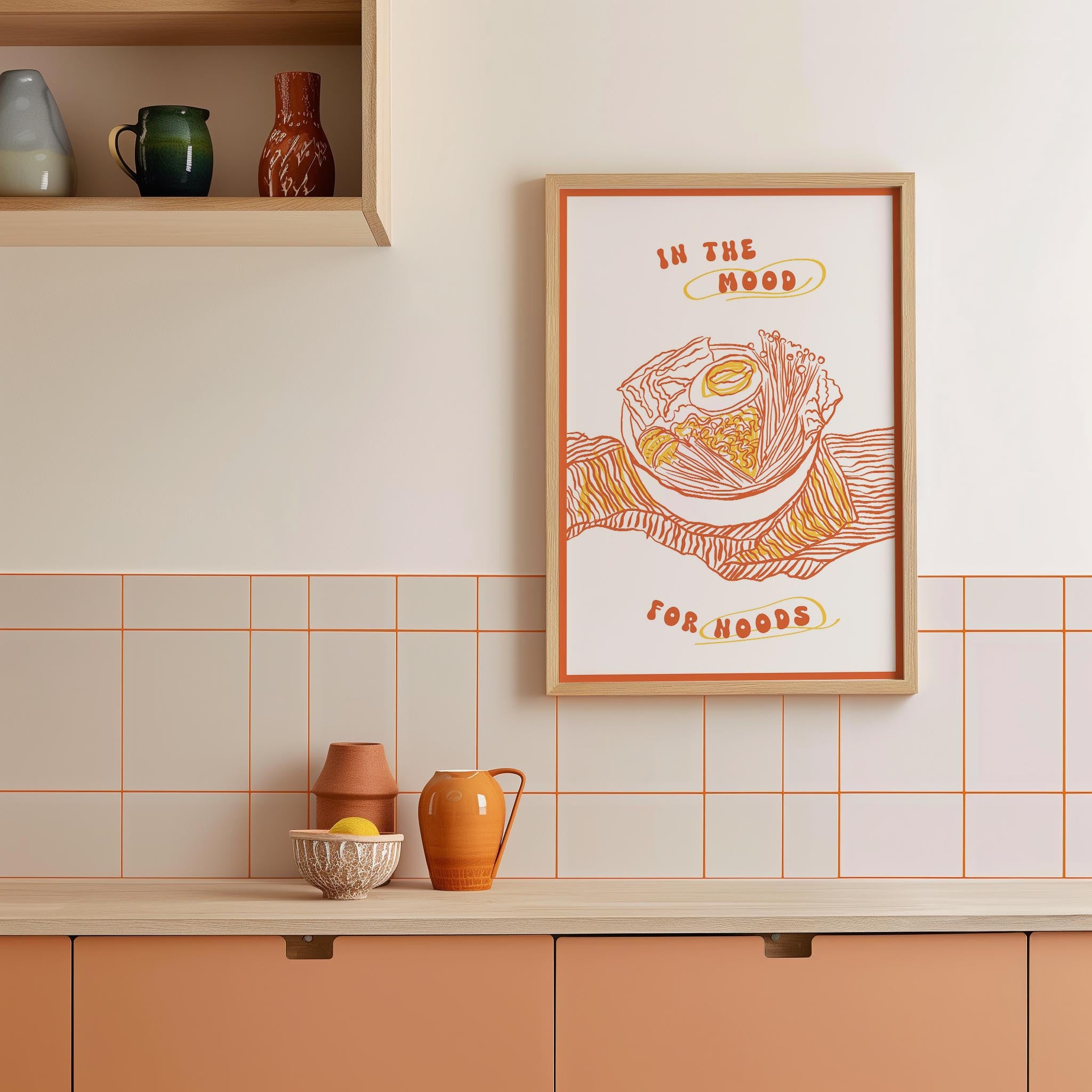 In the Mood for Noods Ramen Wall Art Print-Skudaboo