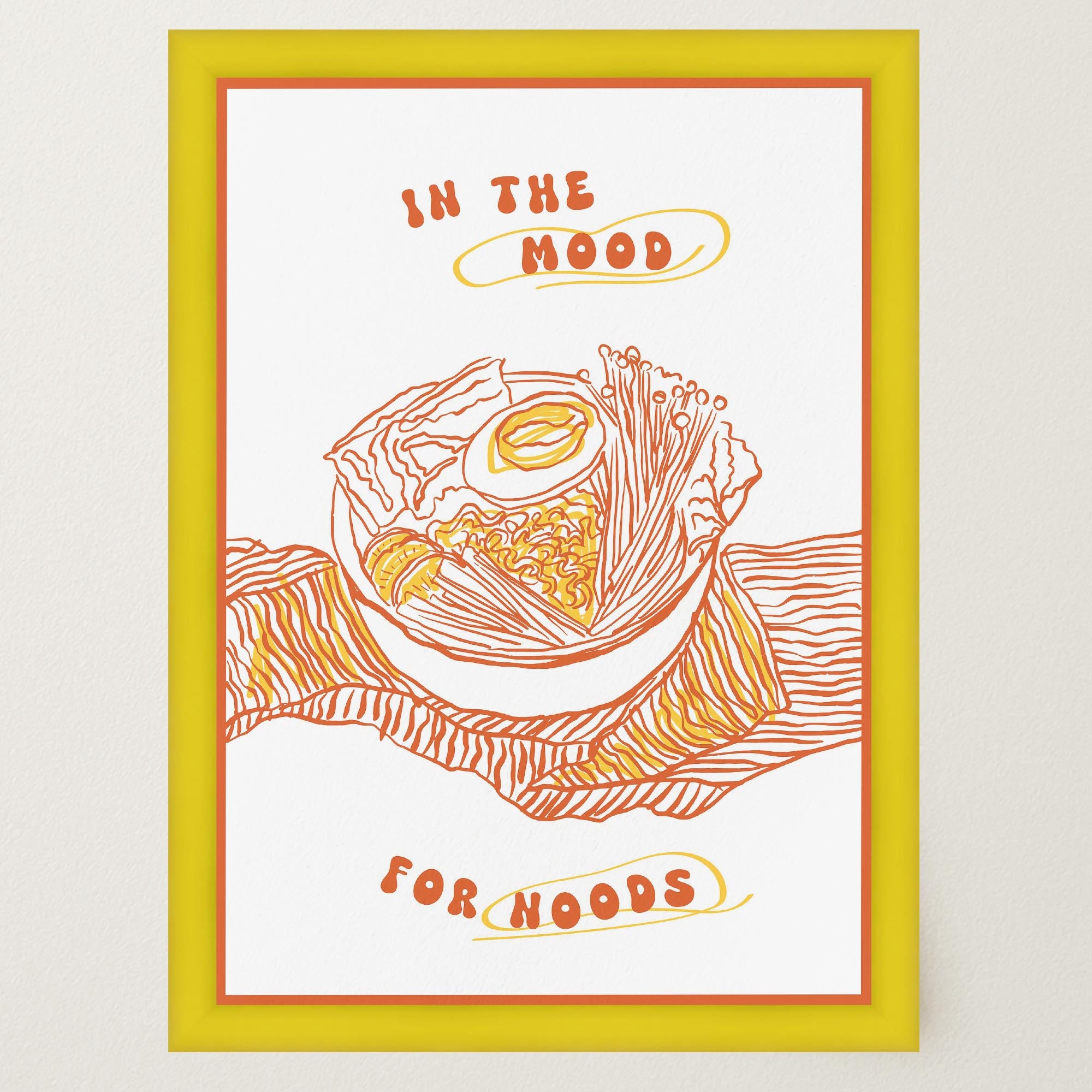 In the Mood for Noods Ramen Wall Art Print-Skudaboo