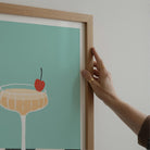 Champagne Cocktail Wall Art Print-Skudaboo