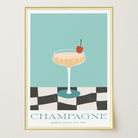 Champagne Cocktail Wall Art Print-Skudaboo