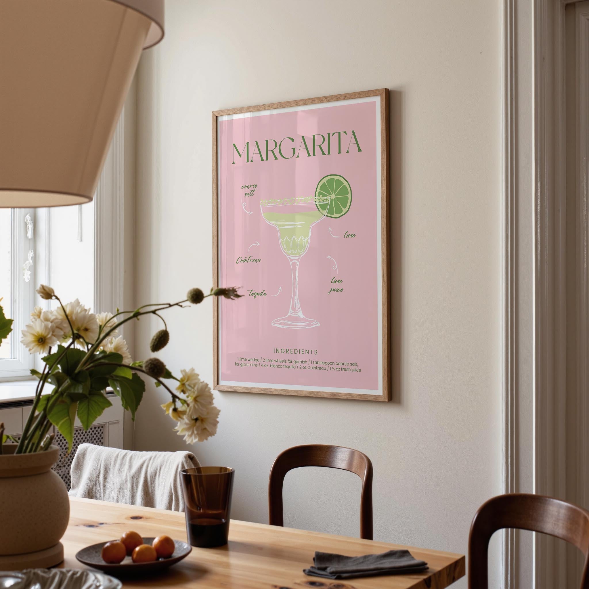 Margarita Cocktail Wall Art Print-Skudaboo