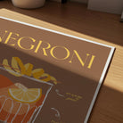 Negroni Cocktail Wall Art Print-Skudaboo