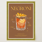 Negroni Cocktail Wall Art Print-Skudaboo