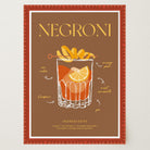 Negroni Cocktail Wall Art Print-Skudaboo