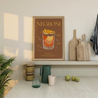 Negroni Cocktail Wall Art Print-Skudaboo