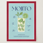 Mojito Cocktail Wall Art Print-Skudaboo