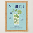 Mojito Cocktail Wall Art Print-Skudaboo