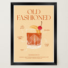 Old Fashioned Cocktail Wall Art Print-Skudaboo