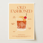 Old Fashioned Cocktail Wall Art Print-Skudaboo