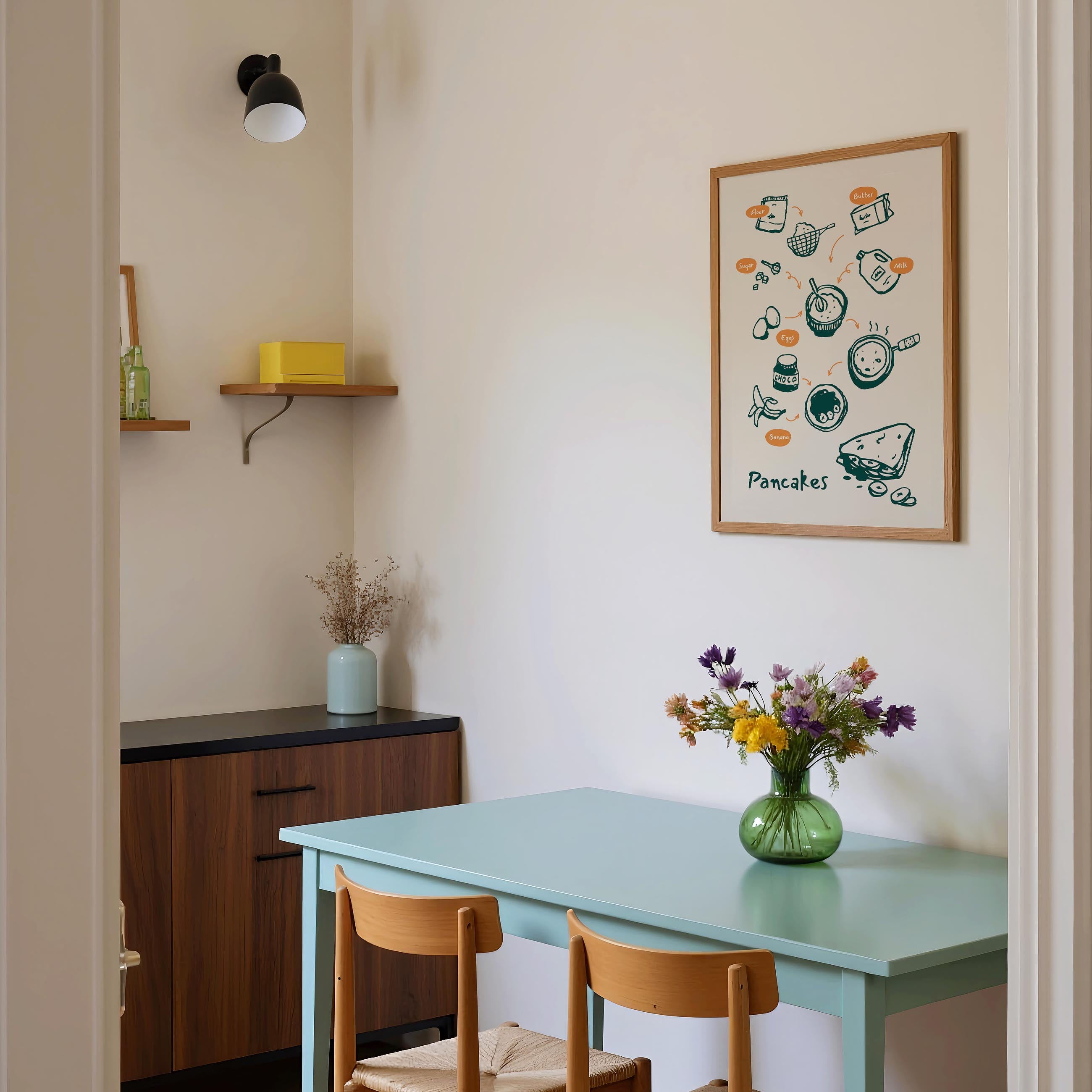 Pancake Kitchen Wall Art Print-Skudaboo